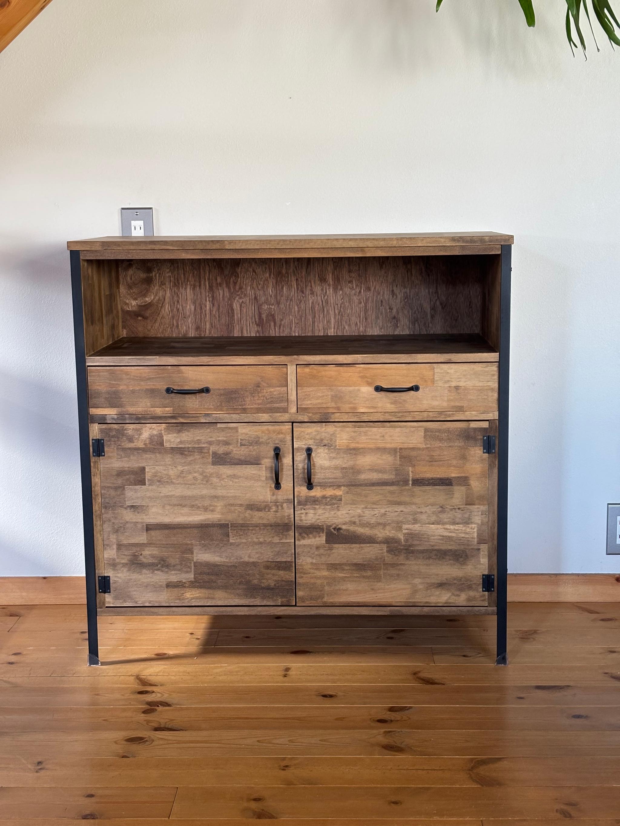 【新作】110.Iron Cabinet/チェスト/シェルフ/収納/キャビネット/本棚/食器棚/アイアン/鉄脚 | 2枚目