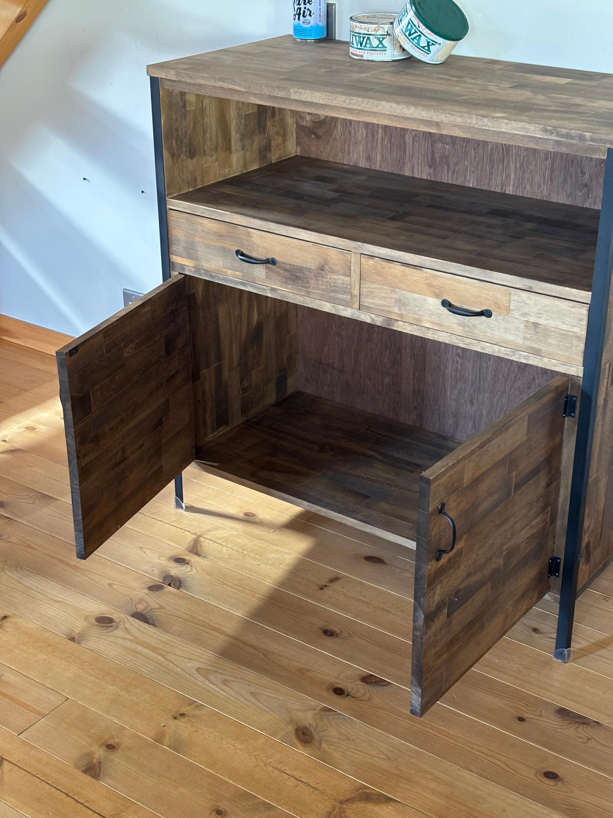 【新作】110.Iron Cabinet/チェスト/シェルフ/収納/キャビネット/本棚/食器棚/アイアン/鉄脚 | 5枚目