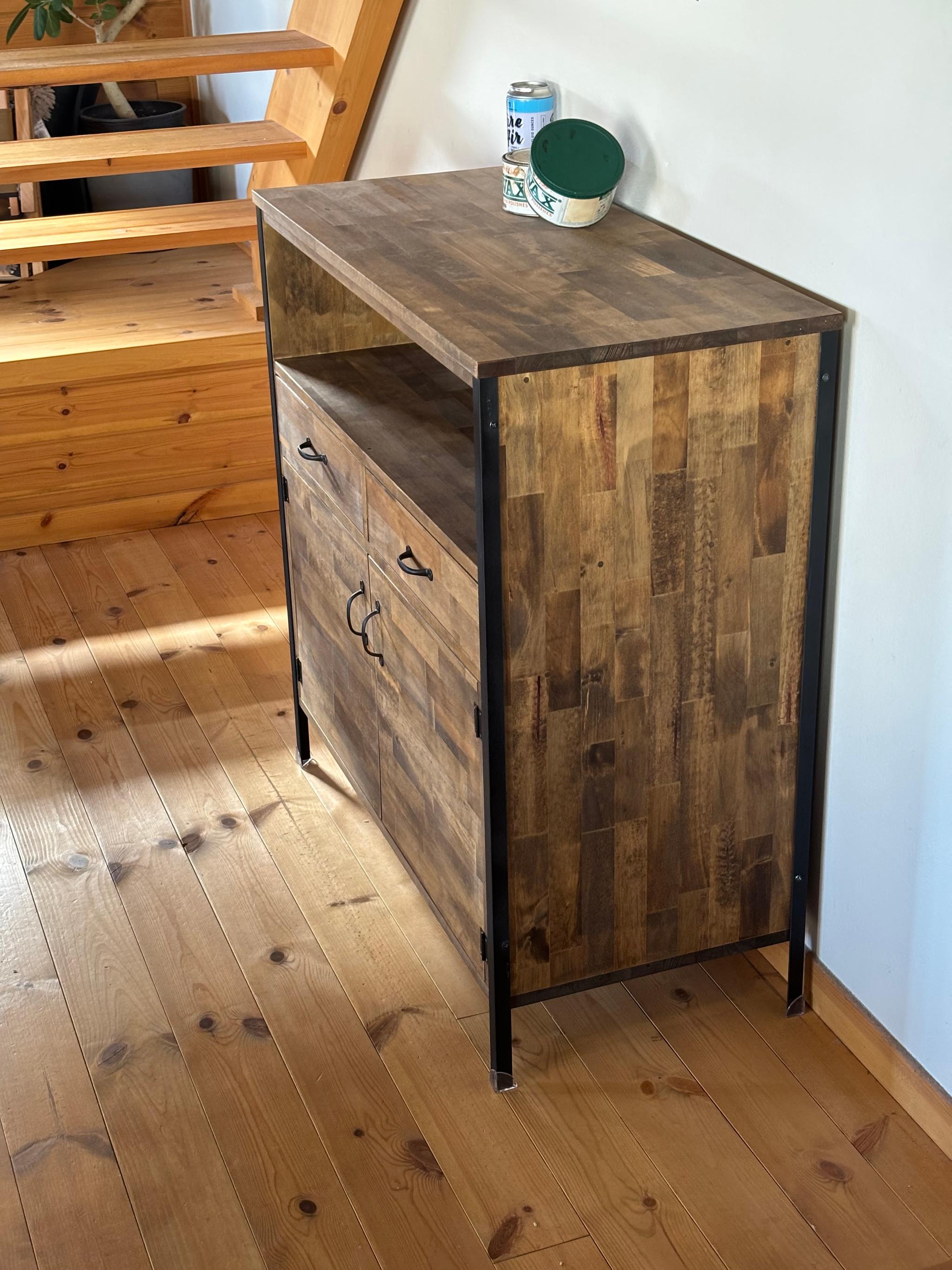 【新作】110.Iron Cabinet/チェスト/シェルフ/収納/キャビネット/本棚/食器棚/アイアン/鉄脚 | 6枚目