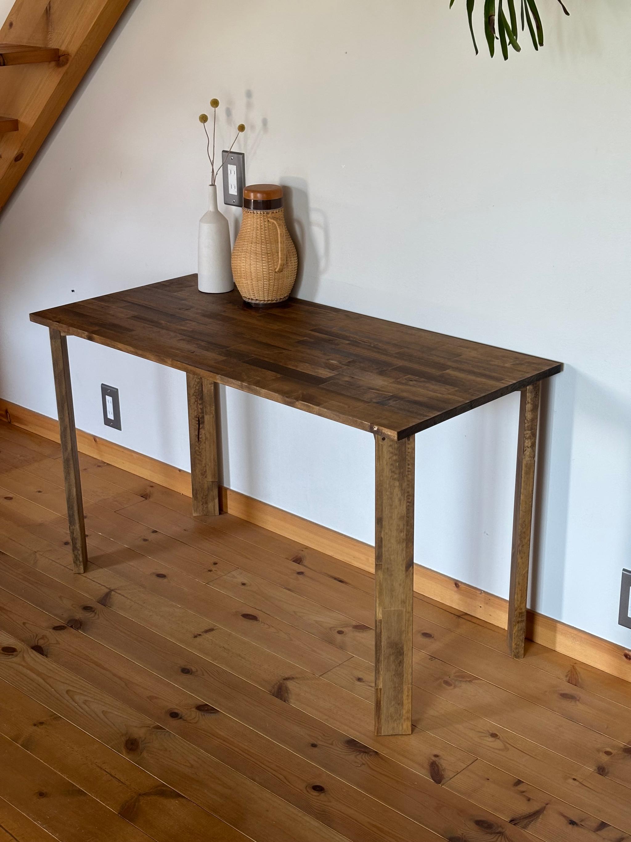 【新作】112.少し低めのパイン材テーブル　軽くて持ち運びやすい/デスク/ダイニングテーブル/机 | 2枚目