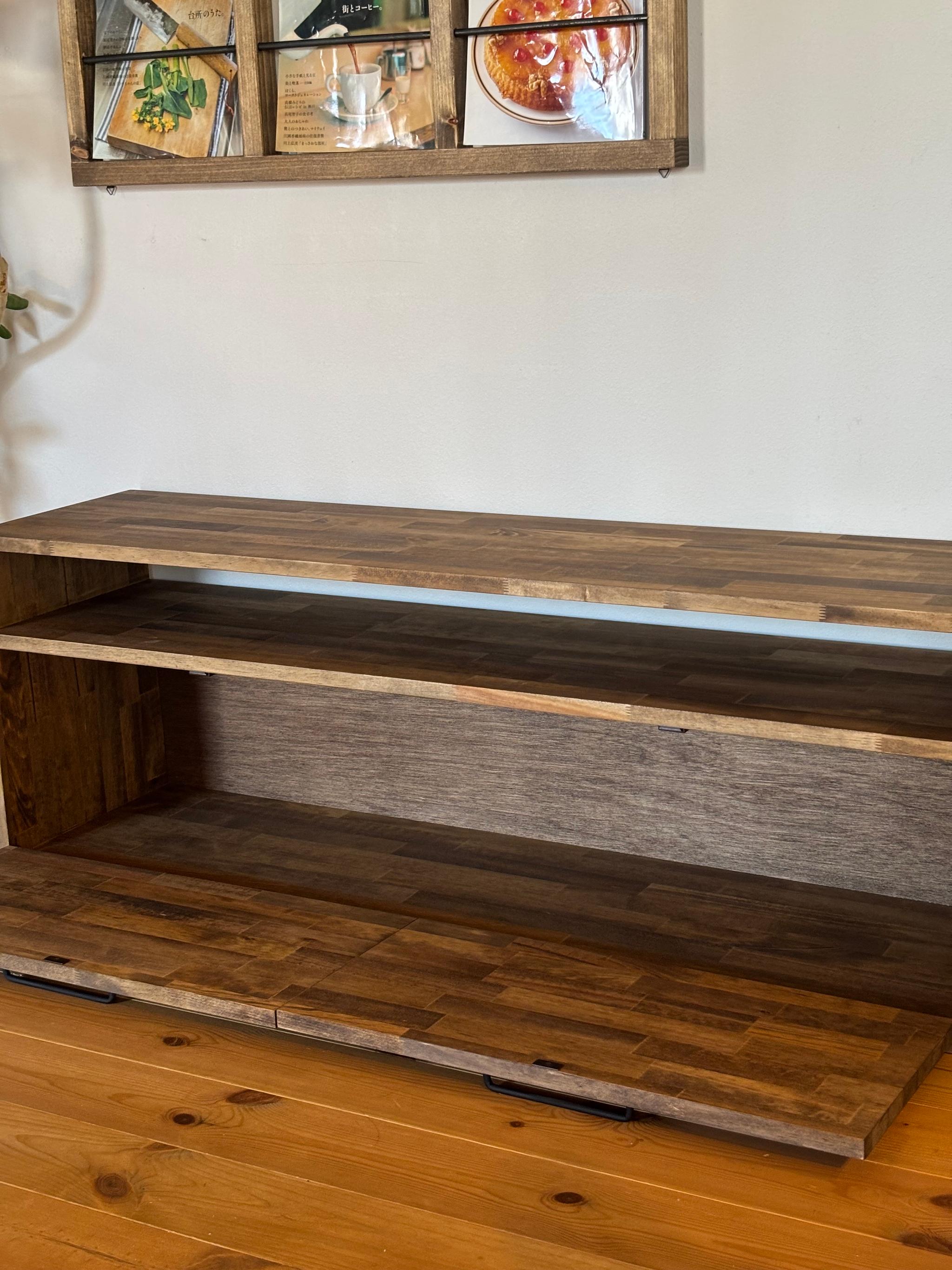 【新作】115.TV Board Twin Door テレビボード/ローボード/テレビ台/AVボード | 5枚目