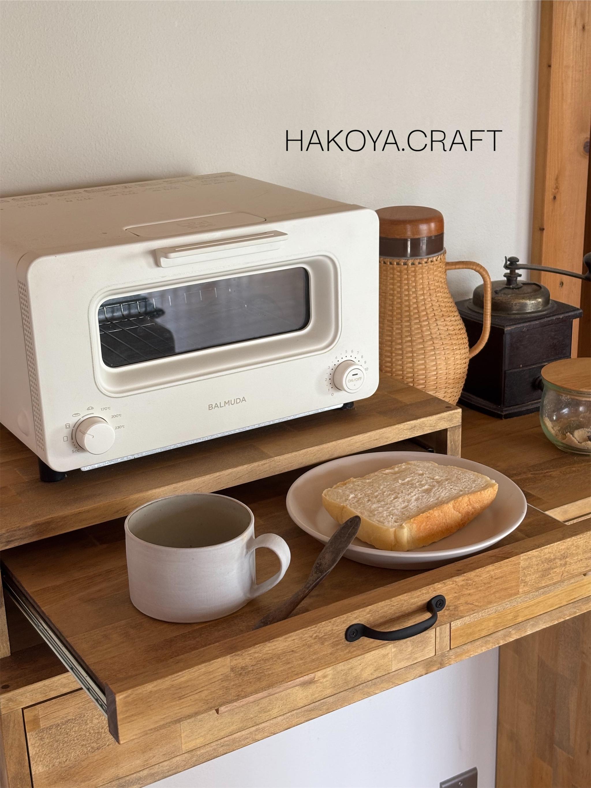 【新作】116.スライド式レンジラック　トースター台/レンジ収納/キッチンラック/引き出し/作業台